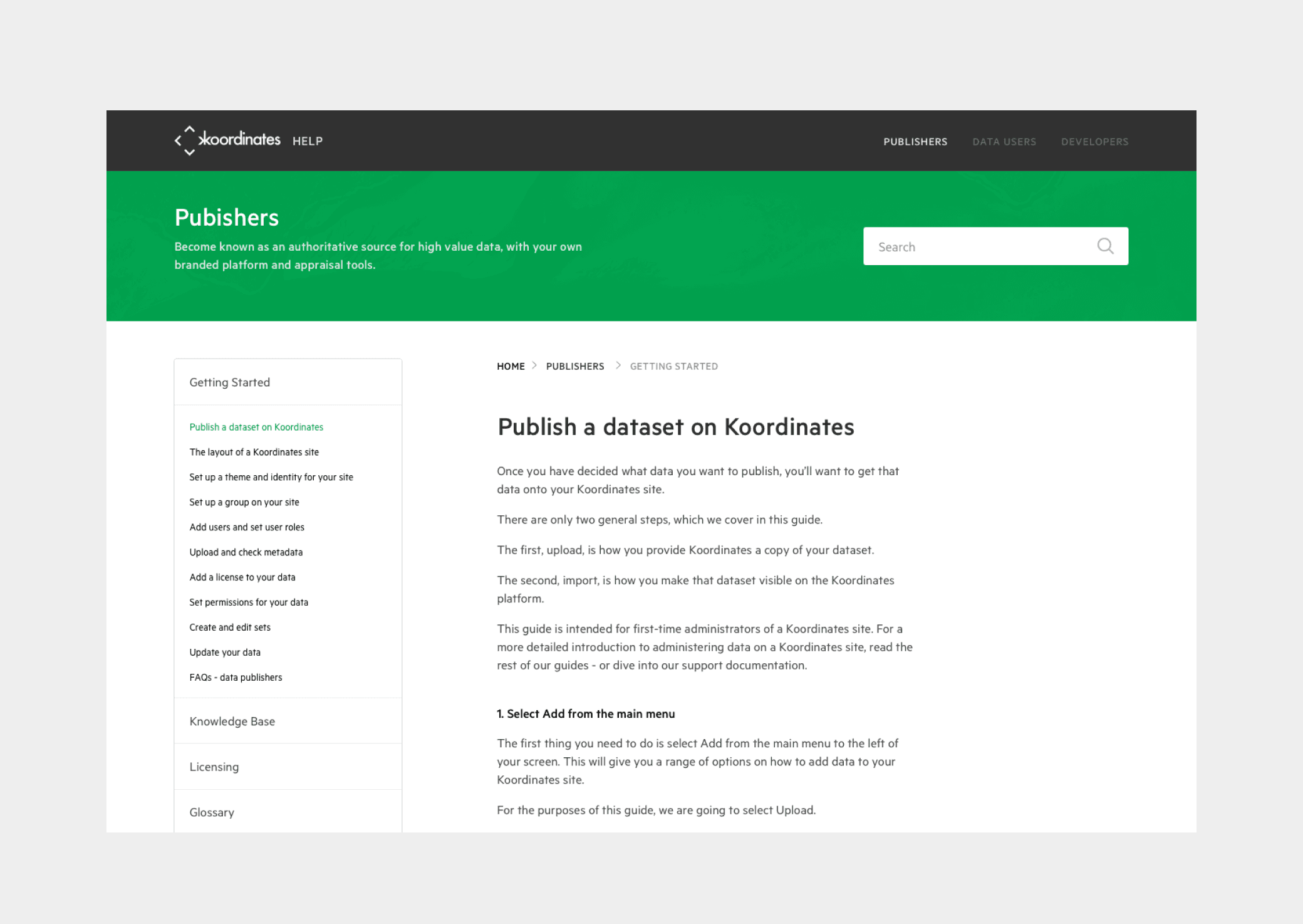 Help site